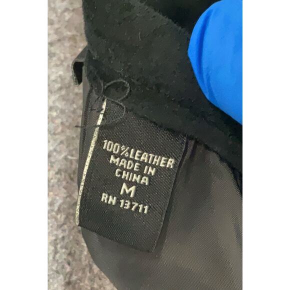 Valerie Stevens - Vintage Black Leather Suede Long Midi A Line Skirt Western M - Picture 4 of 4